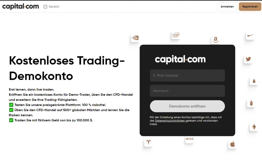 CAPITAL COM DEMOKONTO