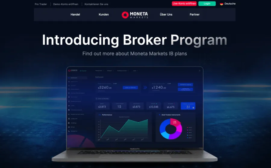 Introducing Broker Programm von Moneta Markets