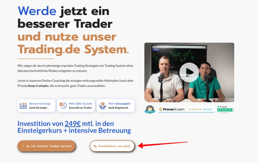 Trading.de Ausbildung für Index Trading