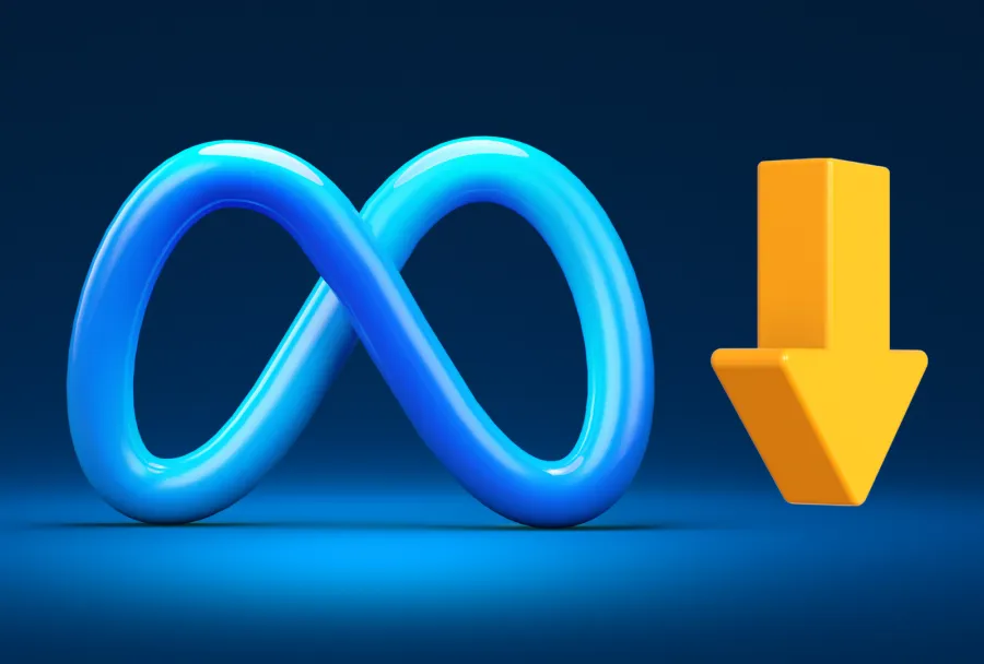 Meta Crash von Facebook