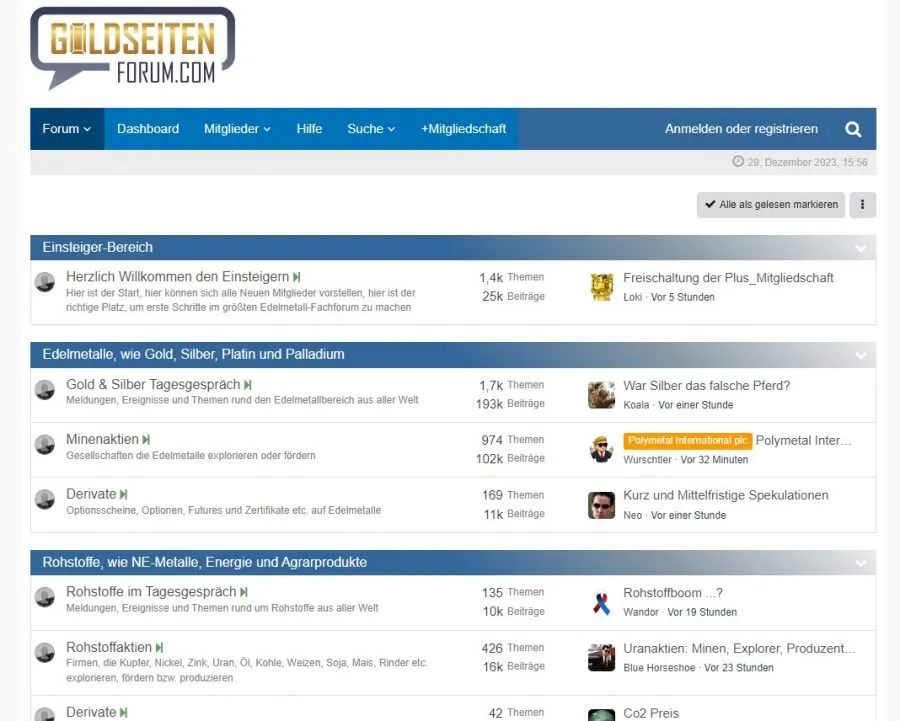 Goldseiten Forum