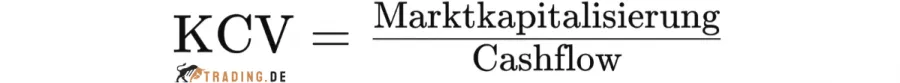 Kurs-Cashflow-Verhältnis Formel