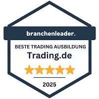 Auszeichnung zur besten Trading Ausbildung für Trading.de von Branchenleader